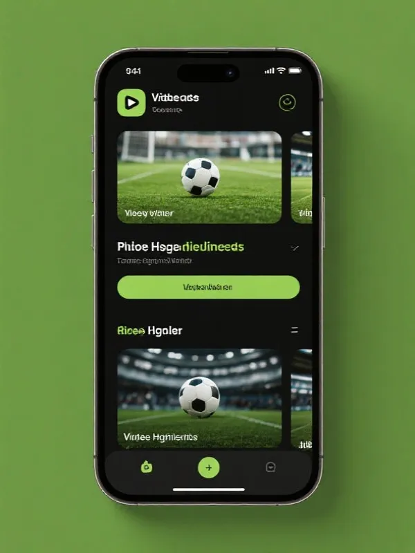 世界杯集锦 App 界面展示