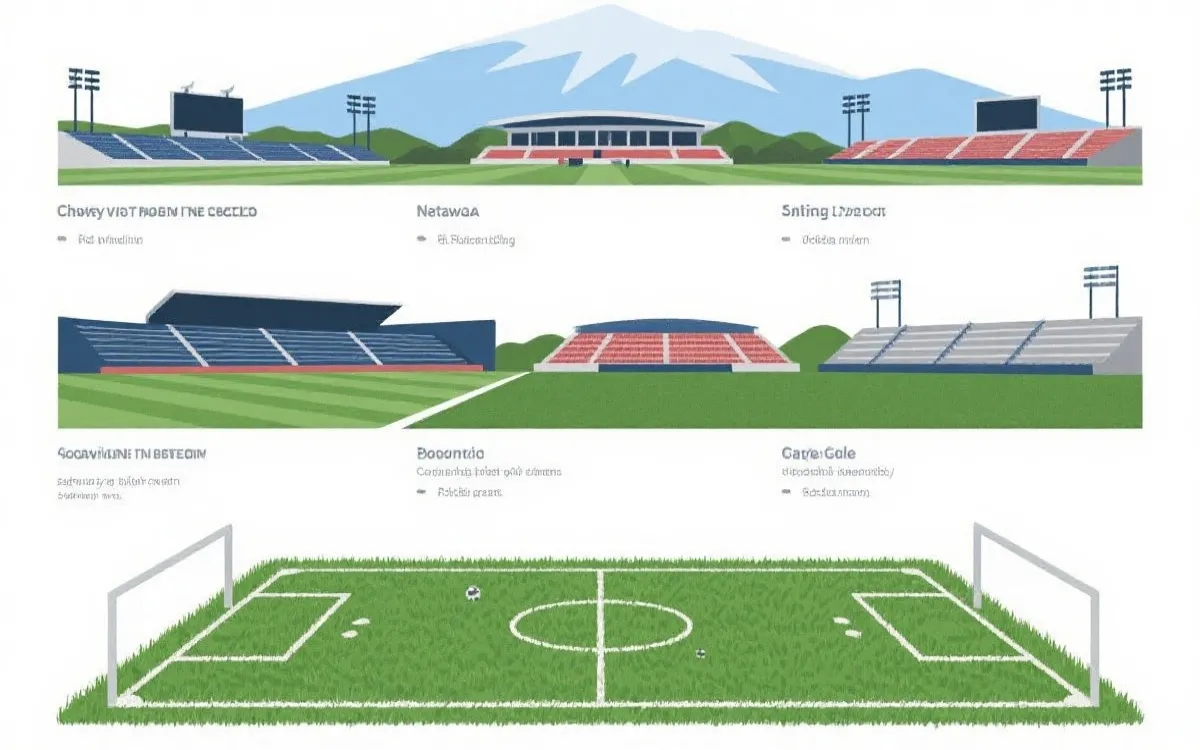 三国多城球场环境对比信息图占位图：海拔、气候、草皮